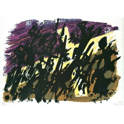 Alfred Manessier Lithography 56x76 cm. Composition Abstraite (1975) Alfred Manessier Lithography 56x76 cm. Composition Abstraite (1975)
