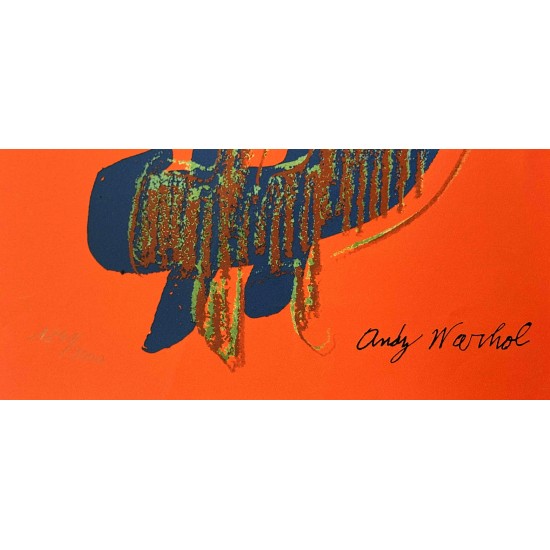 Andy Warhol  "Dollar"  litografi, 40x50 cm