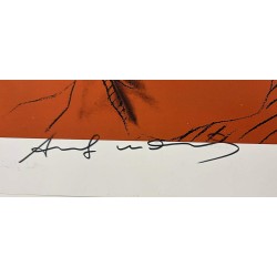 Andy Warhol “Muhammed Ali" Grafisk tryk,  Original signatur.