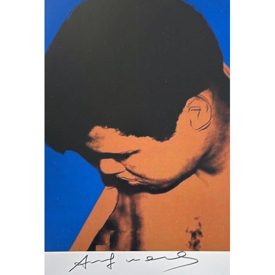 Andy Warhol “Muhammed Ali" Grafisk tryk, Original signatur.