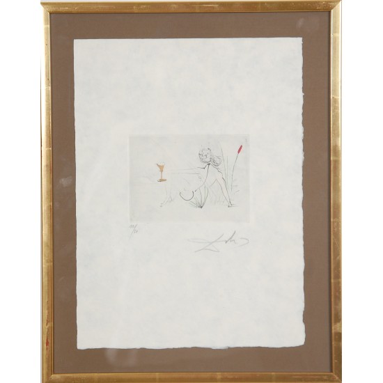 Salvador Dali (1904-1989) Petit nüs Ronsard