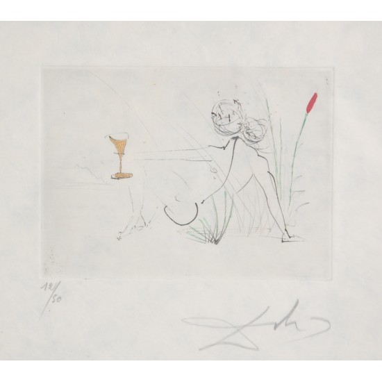Salvador Dali (1904-1989) Petit nüs Ronsard