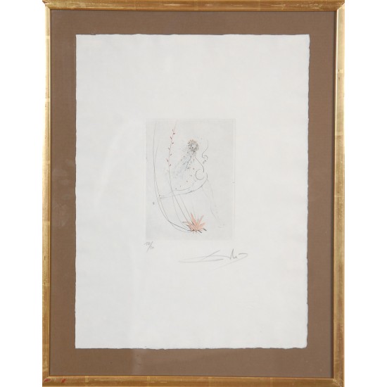 Salvador Dali (1904-1989) Petit nüs Ronsard