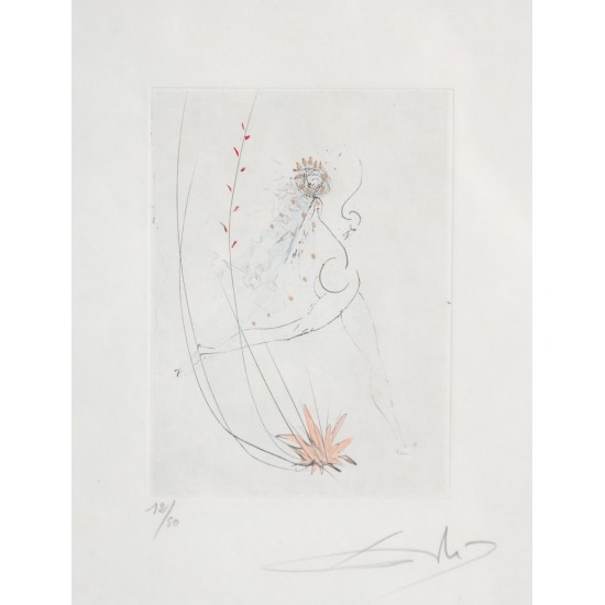 Salvador Dali (1904-1989) Petit nüs Ronsard