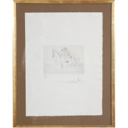 Salvador Dali (1904-1989) Petit nüs Ronsard