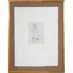 Salvador Dali (1904-1989) Petit nüs Ronsard