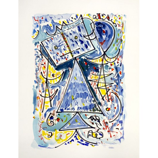 Egill Jacobsen (1910-1998): 'Mask Figure' Egill Jacobsen (1910-1998): 'Mask Figure'