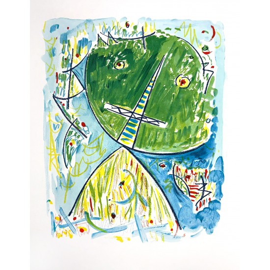 Egill Jacobsen (1910-1998): 'Maskefigur' Egill Jacobsen (1910-1998): 'Maskefigur'
