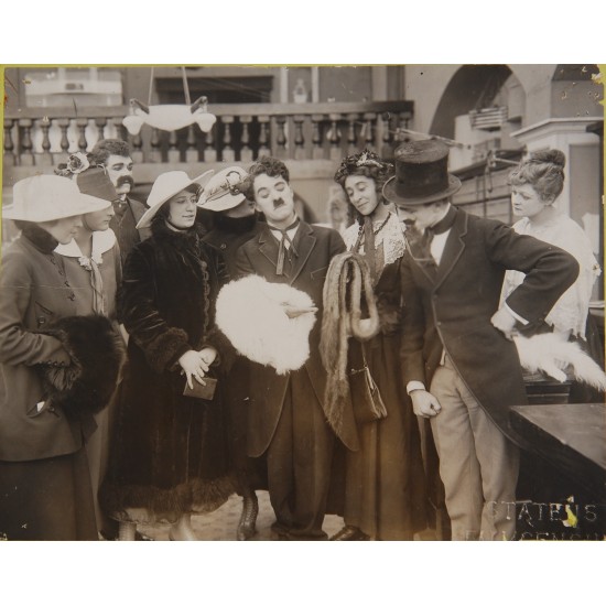 Charlie Chaplin originale pressefotos fra Statens filmcentral 4stk
