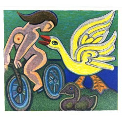 Henry Heerup 1907-1993. .Litografi i farver.   Henry Heerup 1907-1993. .Litografi i farver.