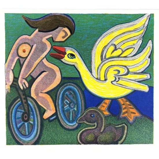 Henry Heerup 1907-1993. .Litografi i farver. Henry Heerup 1907-1993. .Litografi i farver.