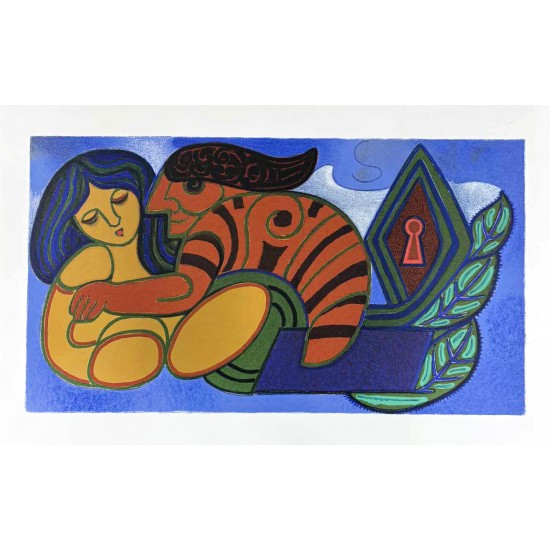 Henry Heerup 1907-1993. Litografi i farver. Henry Heerup 1907-1993. Litografi i farver.