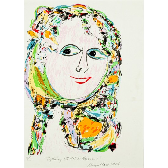 Jørgen Nash (1920-2004). 'Hommage à Melina Mercouri'. 