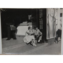 Jean-Paul Belmondo and Jean Seberg Original pressfotos 2pcs