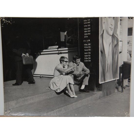 Jean-Paul Belmondo og Jean Seberg Originale pressefotos 2stk