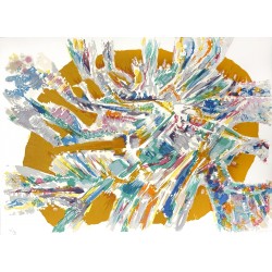 Alfred Manessier lithography 56x76 cm. L'Apparitition de Jésus af Marie de Magdala (1978) Alfred Manessier lithography 56x76 cm. L'Apparitition de Jésus af Marie de Magdala (1978)