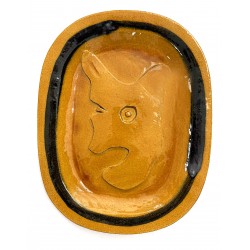 Jens Birkemose, keramisk fad, signeret B.