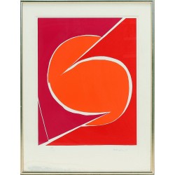 Richard Mortensen (1910-1993): 'Stimuli 4', serigrafi.