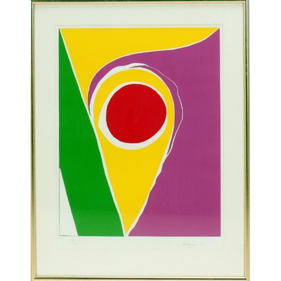Richard Mortensen (1910-1993): 'Stimuli' nr. 3', serigrafi.
