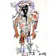 JEAN-MICHEL BASQUIAT, Tusch på karton