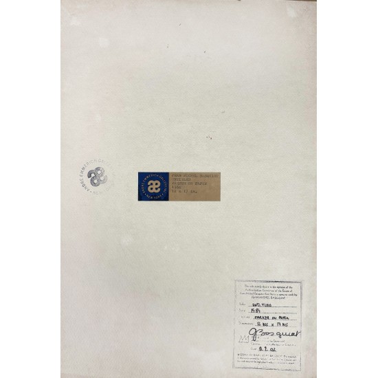 JEAN-MICHEL BASQUIAT, Tusch på karton