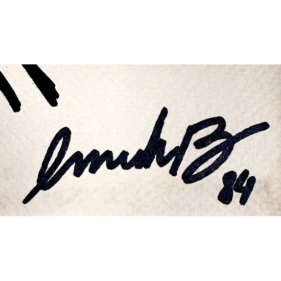 JEAN-MICHEL BASQUIAT, Tusch på karton