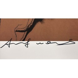 Andy Warhol “Muhammed Ali" Grafisk tryk med original signatur.