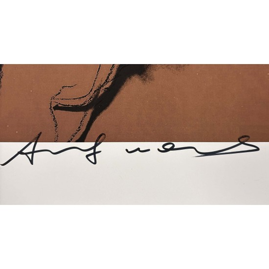 Andy Warhol “Muhammed Ali" Grafisk tryk med original signatur.