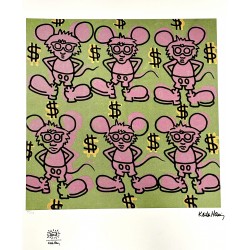 Keith Haring Lithography Andy Mouse 70x50cm