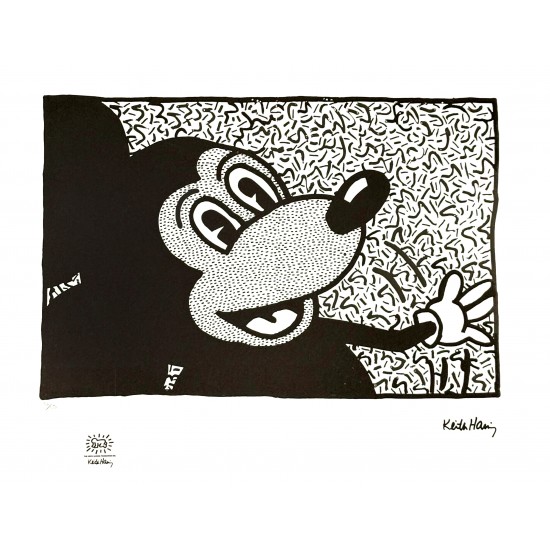Keith Haring Litografi Mickey Mouse 70x50cm
