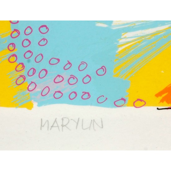 Lis Zwick (1942-2020): litografi, Marylin Lis Zwick (1942-2020): litografi, Marylin