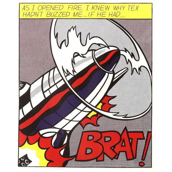 Roy Lichtenstein. kunst Plakater. 'As I Opened Fire'. Roy Lichtenstein. kunst Plakater. 'As I Opened Fire'.