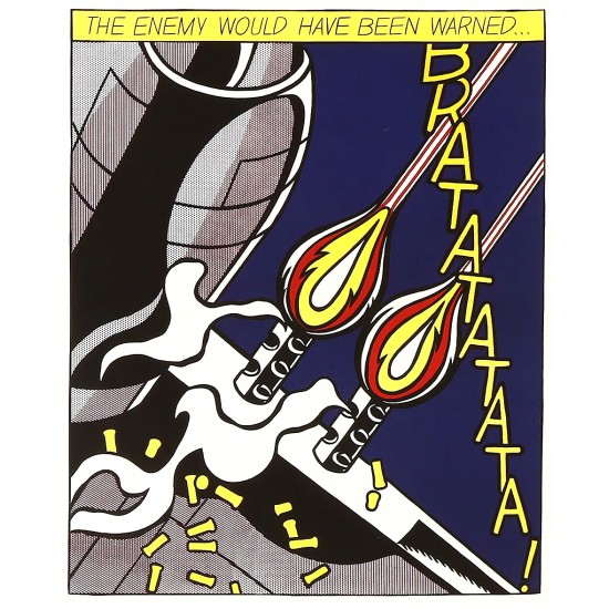 Roy Lichtenstein. kunst Plakater. 'As I Opened Fire'. Roy Lichtenstein. kunst Plakater. 'As I Opened Fire'.