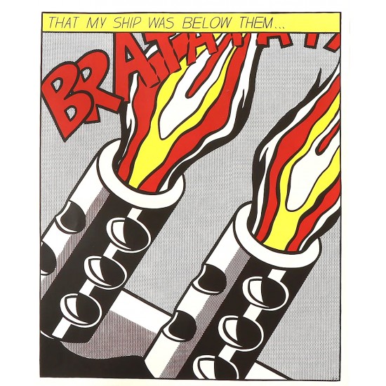 Roy Lichtenstein. kunst Plakater. 'As I Opened Fire'. Roy Lichtenstein. kunst Plakater. 'As I Opened Fire'.