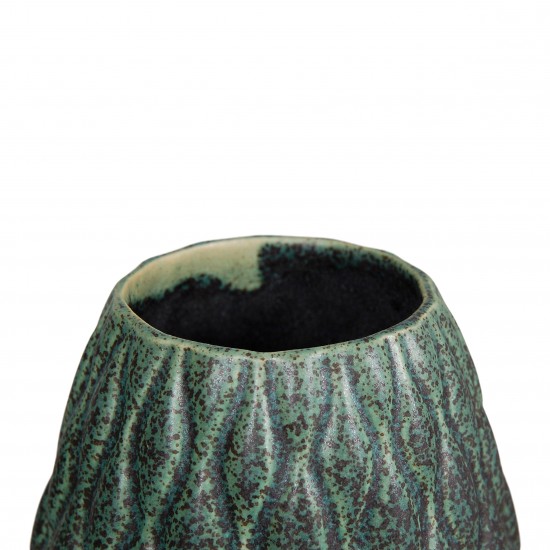 Anders Børgesen new green stoneware vase H: 21