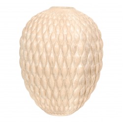 Anders Børgesen beige stoneware vase H: 22,5 cm