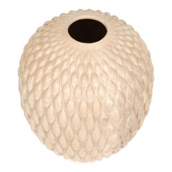 Anders Børgesen beige stoneware vase H: 22,5 cm