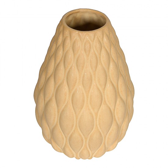 Anders Børgesen new yellow stoneware vase H: 26
