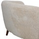 Danish 2.Seater sofa reupholstered in Sheepskin