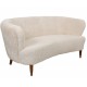 Danish 2.Seater sofa reupholstered in Sheepskin