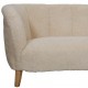 Danish 2.Seater sofa reupholstered in Sheepskin