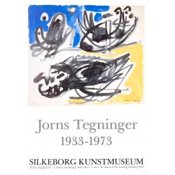 Jorns Tegninger 1933-1973 poster from Silkeborg Kunstmuseum