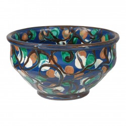 Herman Kähler vase marineblå H: 14,5 Herman Kähler vase marineblå H: 14,5