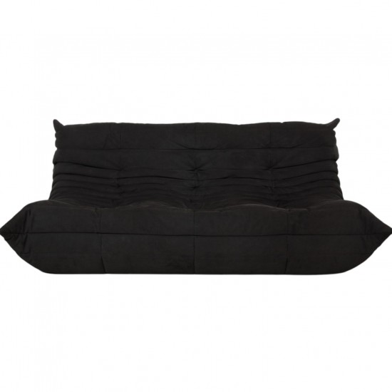Lignet Roset 3.personers TOGO sofa i gråt Alcantara stof