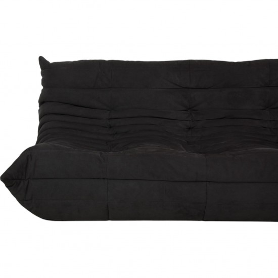 Lignet Roset 3.personers TOGO sofa i gråt Alcantara stof