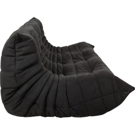 Lignet Roset 3.personers TOGO sofa i gråt Alcantara stof