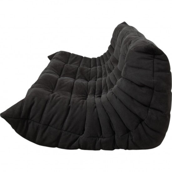 Lignet Roset 3.personers TOGO sofa i gråt Alcantara stof