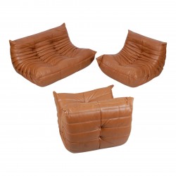 Michel Ducaroy Togo Læder sofasæt (3) Michel Ducaroy Togo Læder sofasæt (3)