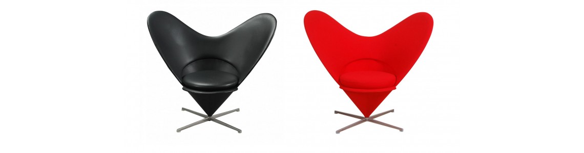 Designinfo: Verner Pantons Hjertestol Designinfo: Verner Pantons Hjertestol