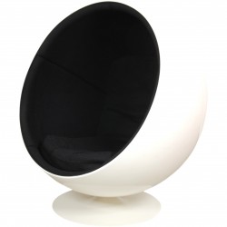 Eero Aarino Ball chair in black fabric